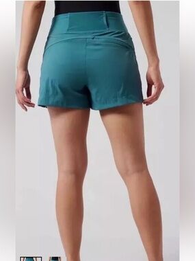 Athleta Trekkie North Teal Athletic Shorts